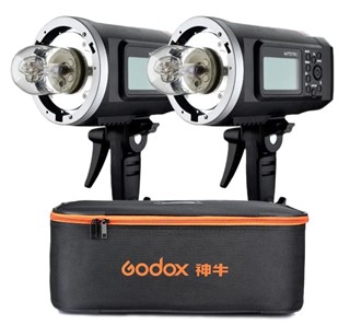 Godox AD600BM Twin Kit Studio Lights with Carry Case